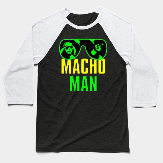 Macho man Baseball T-Shirt by panji derel